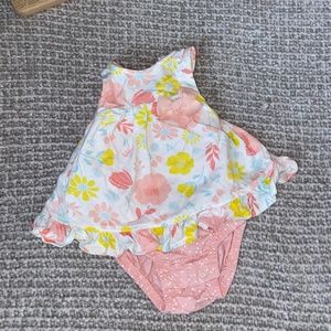 Floral onesie dress